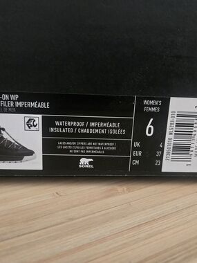 Sorel Women's Black Waterproof Insulated Boots - Size 6